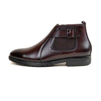 Classic Buckle Chocolate Chelsea Boot